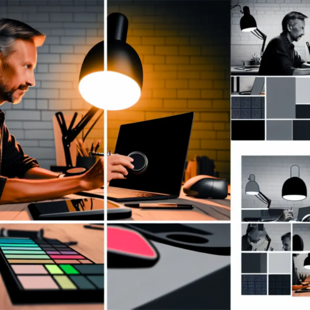 Nowoczesne gadżety elektroniczne prezentowane na ciemnym, minimalistycznym tle